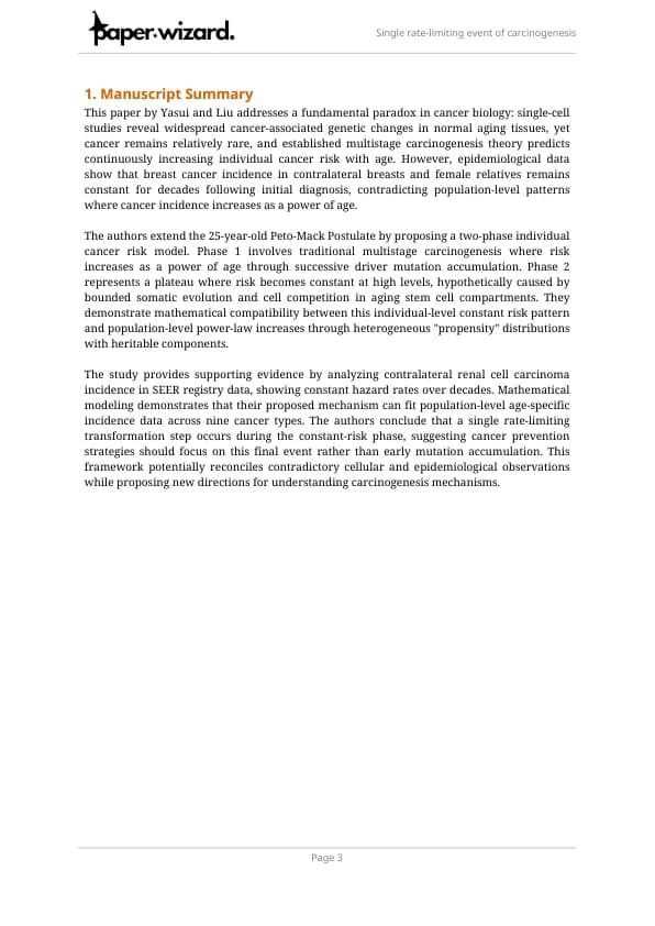 Academic research page